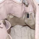 Miu Miu Matelasse Hand Bag Leather 2way Pink Gold Auth 211191A-28