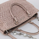 Miu Miu Matelasse Hand Bag Leather 2way Pink Gold Auth 211191A-6