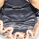 Miu Miu Matelasse Hand Bag Vitellolux 2way Beige Gold Auth 211192V-24