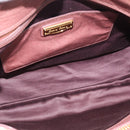 Miu Miu Matelasse Hand Bag Leather 2way Pink Gold Auth 211193V-19