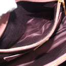Miu Miu Matelasse Hand Bag Leather 2way Pink Gold Auth 211193V-24