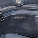 Miu Miu Matelasse Hand Bag Leather 2way Black Silver Auth 211194-22
