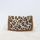 Stella McCartney Chain Shoulder Bag Canvas Beige Gold 291622 Auth 211197A-26