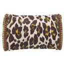 Stella McCartney Chain Shoulder Bag Canvas Beige Gold 291622 Auth 211197A-3