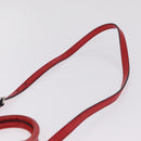 Miu Miu Hand Bag Vitellolux 2way Red Silver Auth 211199V-15