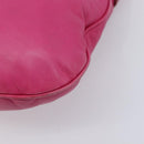 Miu Miu Shoulder Bag Leather Pink Gold Auth 211200A-12