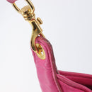 Miu Miu Shoulder Bag Leather Pink Gold Auth 211200A-19