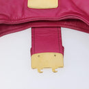 Miu Miu Shoulder Bag Leather Pink Gold Auth 211200A-21
