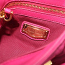 Miu Miu Shoulder Bag Leather Pink Gold Auth 211200A-22