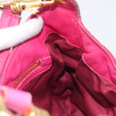 Miu Miu Shoulder Bag Leather Pink Gold Auth 211200A-24
