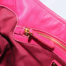 Miu Miu Shoulder Bag Leather Pink Gold Auth 211200A-26
