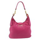 Miu Miu Shoulder Bag Leather Pink Gold Auth 211200A-3