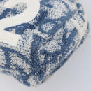 Christian Dior Pile trotter Hand Bag Blue White Auth 211202-12