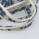 Christian Dior Pile trotter Hand Bag Blue White Auth 211202-8