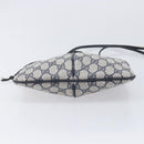 GUCCI GG Supreme Sherry Line Shoulder Bag PVC Navy Gold 904 02 047 Auth 211203-10