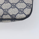 GUCCI GG Supreme Sherry Line Shoulder Bag PVC Navy Gold 904 02 047 Auth 211203-14