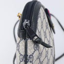 GUCCI GG Supreme Sherry Line Shoulder Bag PVC Navy Gold 904 02 047 Auth 211203-16