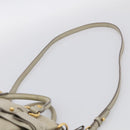 Miu Miu Hand Bag Vitellolux 2way Beige Gold Auth 211204V-11