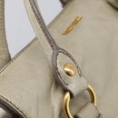 Miu Miu Hand Bag Vitellolux 2way Beige Gold Auth 211204V-9