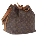 LOUIS VUITTON Monogram Petit Noe Shoulder Bag M42226 LV Auth 211205-1