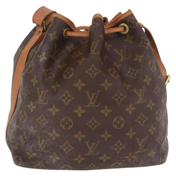 LOUIS VUITTON Monogram Petit Noe Shoulder Bag M42226 LV Auth 211205