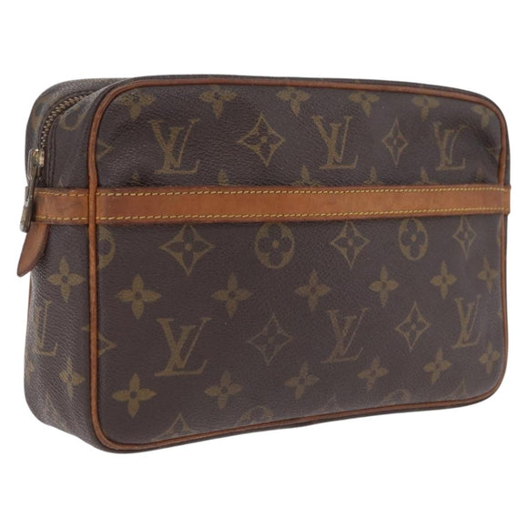 LOUIS VUITTON Monogram Compiegne 23 Clutch Bag M51847 LV Auth 211211