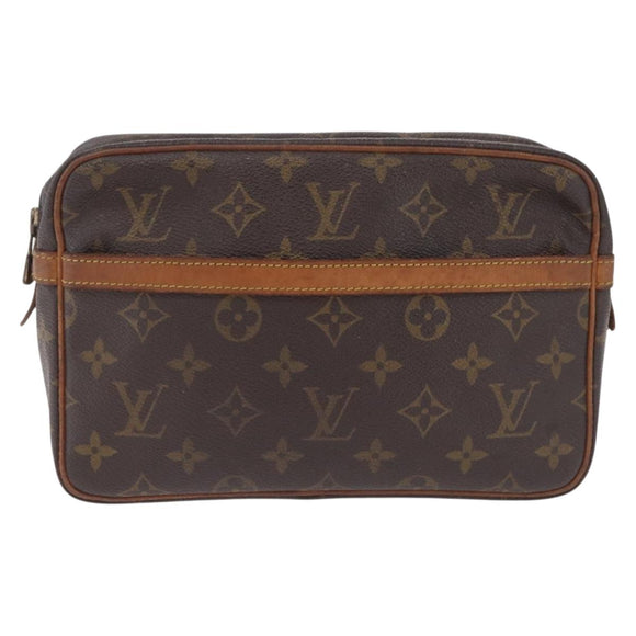 LOUIS VUITTON Monogram Compiegne 23 Clutch Bag M51847 LV Auth 211211