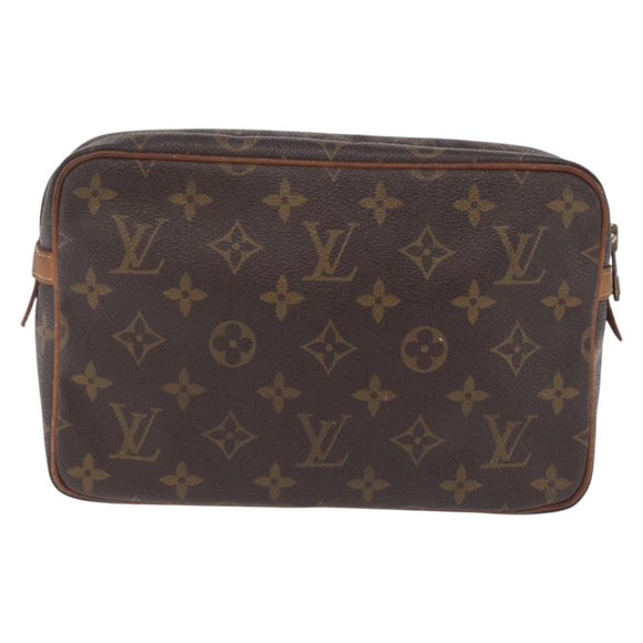 LOUIS VUITTON Monogram Compiegne 23 Clutch Bag M51847 LV Auth 211211