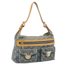 LOUIS VUITTON Monogram Denim Buggy PM Shoulder Bag Blue M95049 LV Auth 211214V-1