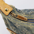 LOUIS VUITTON Monogram Denim Buggy PM Shoulder Bag Blue M95049 LV Auth 211214V-17