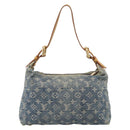LOUIS VUITTON Monogram Denim Buggy PM Shoulder Bag Blue M95049 LV Auth 211214V-3