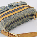 LOUIS VUITTON Monogram Denim Buggy PM Shoulder Bag Blue M95049 LV Auth 211214V-6