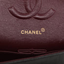 CHANEL Matelasse 25 Chain Shoulder Bag Lamb Skin Black Gold CC Auth 211217SAV-23