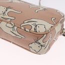 Miu Miu Shoulder Bag Leather Pink Silver Auth 211218A-14