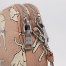 Miu Miu Shoulder Bag Leather Pink Silver Auth 211218A-18