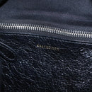 Balenciaga Graffiti Bazaar Drawstring Bag Leather Black 581779 Auth 211220V-17