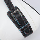 LOEWE Hand Bag Leather White Silver Auth 211222V-15