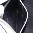LOEWE Hand Bag Leather White Silver Auth 211222V-28