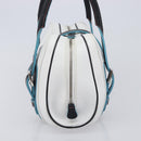 LOEWE Hand Bag Leather White Silver Auth 211222V-4