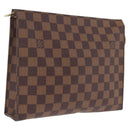 LOUIS VUITTON Damier Ebene Poche Toilette 26 Pouch N47543 LV Auth 211223-1