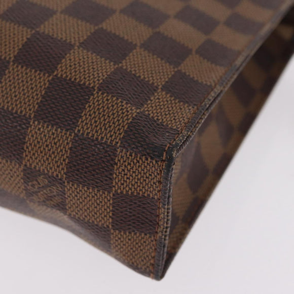 LOUIS VUITTON Damier Ebene Poche Toilette 26 Pouch N47543 LV Auth 211223