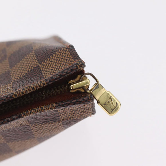 LOUIS VUITTON Damier Ebene Poche Toilette 26 Pouch N47543 LV Auth 211223
