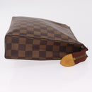 LOUIS VUITTON Damier Ebene Poche Toilette 26 Pouch N47543 LV Auth 211223-5