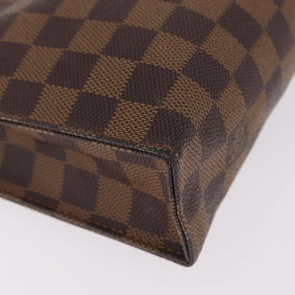 LOUIS VUITTON Damier Ebene Poche Toilette 26 Pouch N47543 LV Auth 211223