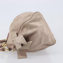 Miu Miu Hand Bag Vitellolux 2way Pink Gold Auth 211226-10
