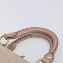 Miu Miu Hand Bag Vitellolux 2way Pink Gold Auth 211226-15