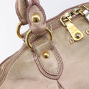Miu Miu Hand Bag Vitellolux 2way Pink Gold Auth 211226-22