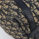 Christian Dior Trotter Canvas Boston Bag Navy Silver Auth 211230-12
