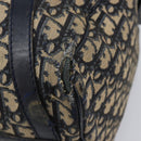 Christian Dior Trotter Canvas Boston Bag Navy Silver Auth 211230-13