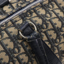 Christian Dior Trotter Canvas Boston Bag Navy Silver Auth 211230-17